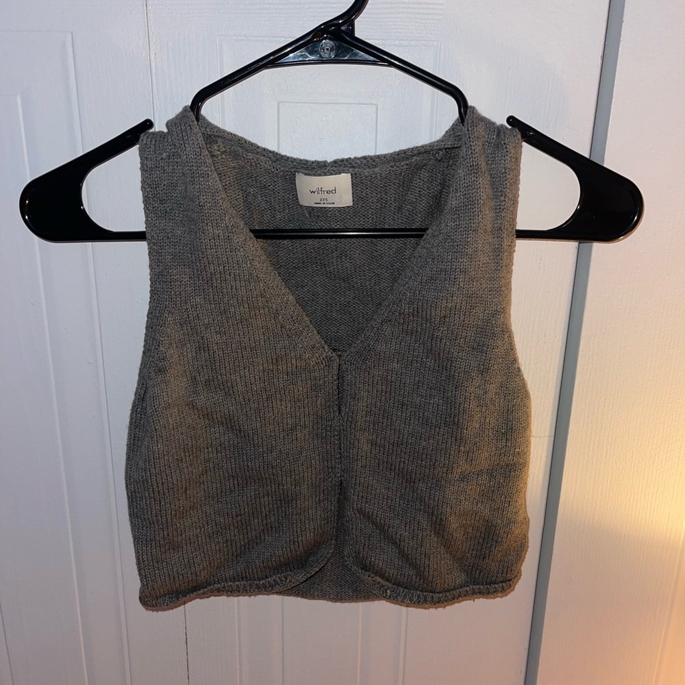 Wilfred Gray Knit Women's Top